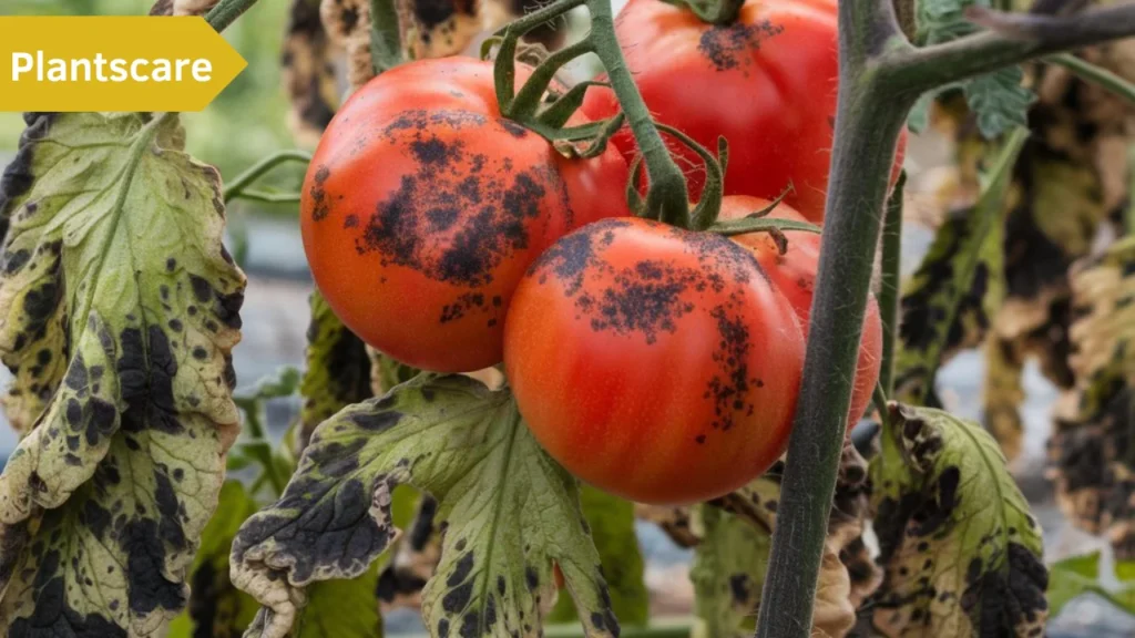 Signs of a dying tomato plant