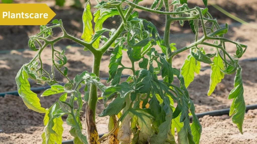 Signs of a dying tomato plant