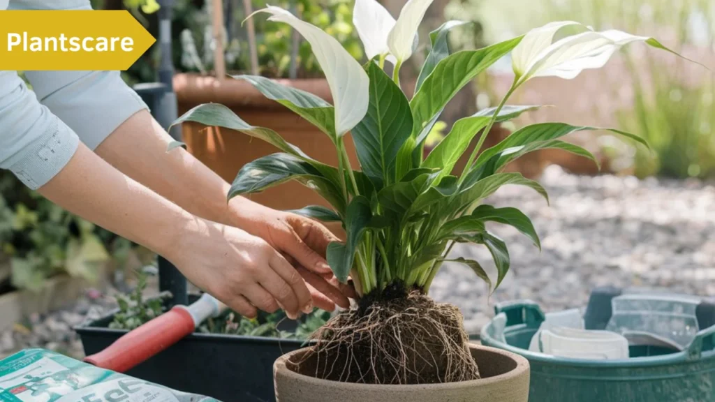 Peace lily plant care outside